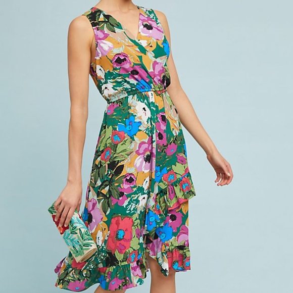 Anthropologie Dresses & Skirts - 🆕 AnthroTracey Reese sleeveless floral  dress, XS